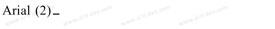 Arial (2)字体转换